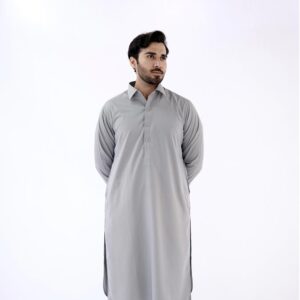 Gents Kameez Shalwar - Cement Grey