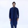 Kurta Shalwar for Men - Checkered Royal Blue