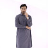 Textured Blue Shalwar Kameez Mens